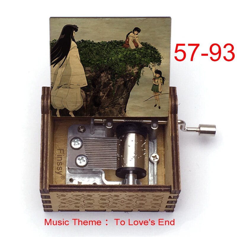 Carillon Tema musicale alla fine dell'amore anime inuyasha KAGOME Kikyo Sesshomaru Stampa carillon in legno bambini ragazzi ragazze regalo Caixa De Musica - Gufetto Brand