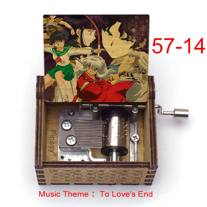 Carillon Tema musicale alla fine dell'amore anime inuyasha KAGOME Kikyo Sesshomaru Stampa carillon in legno bambini ragazzi ragazze regalo Caixa De Musica - Gufetto Brand