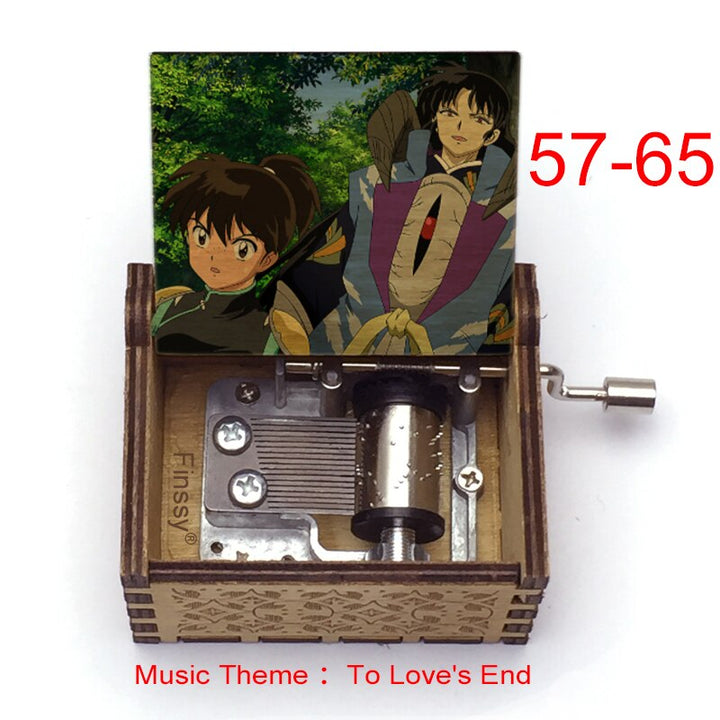 Carillon Tema musicale alla fine dell'amore anime inuyasha KAGOME Kikyo Sesshomaru Stampa carillon in legno bambini ragazzi ragazze regalo Caixa De Musica - Gufetto Brand