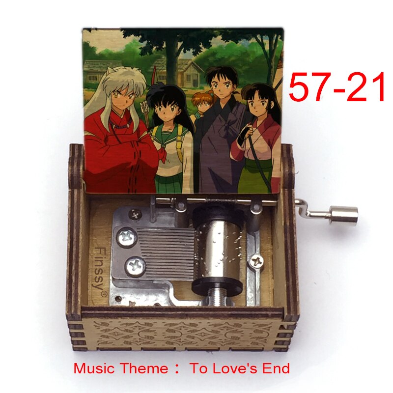 Carillon Tema musicale alla fine dell'amore anime inuyasha KAGOME Kikyo Sesshomaru Stampa carillon in legno bambini ragazzi ragazze regalo Caixa De Musica - Gufetto Brand