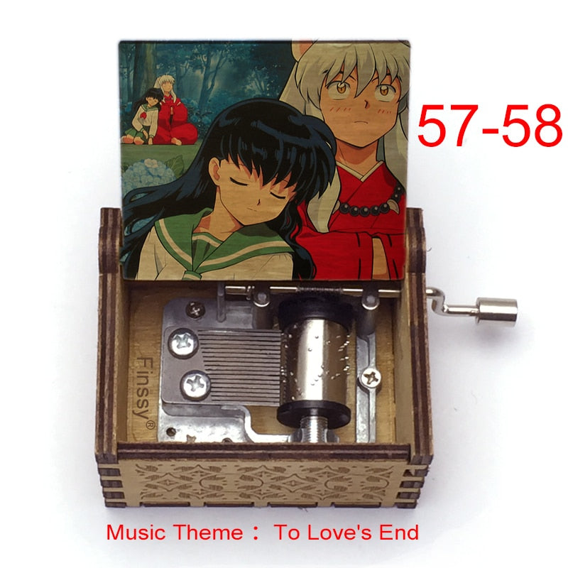Carillon Tema musicale alla fine dell'amore anime inuyasha KAGOME Kikyo Sesshomaru Stampa carillon in legno bambini ragazzi ragazze regalo Caixa De Musica - Gufetto Brand