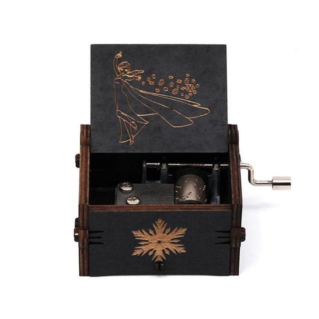 Attacking Giants Stationed Corps Music Box Bianco Blu Nero Legno You're My Sunshine The Godfather Musica Tema Regalo di compleanno - Gufetto Brand