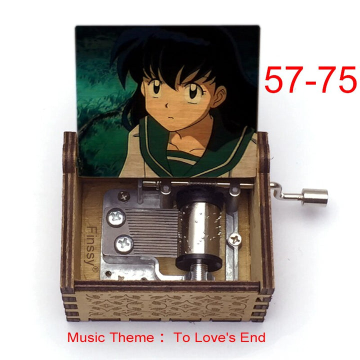 Carillon Tema musicale alla fine dell'amore anime inuyasha KAGOME Kikyo Sesshomaru Stampa carillon in legno bambini ragazzi ragazze regalo Caixa De Musica - Gufetto Brand