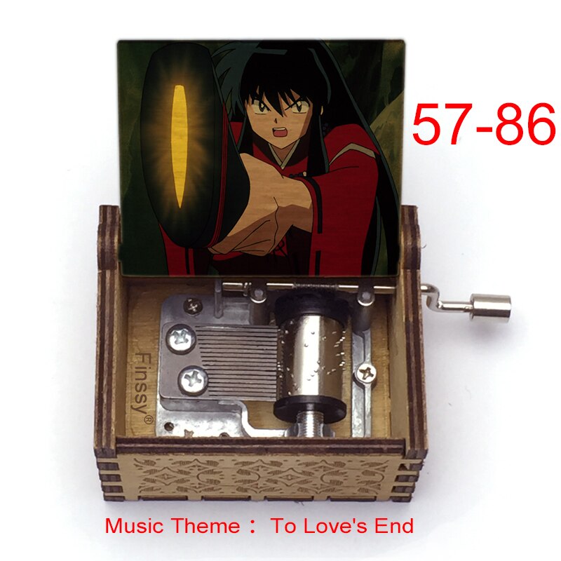 Carillon Tema musicale alla fine dell'amore anime inuyasha KAGOME Kikyo Sesshomaru Stampa carillon in legno bambini ragazzi ragazze regalo Caixa De Musica - Gufetto Brand