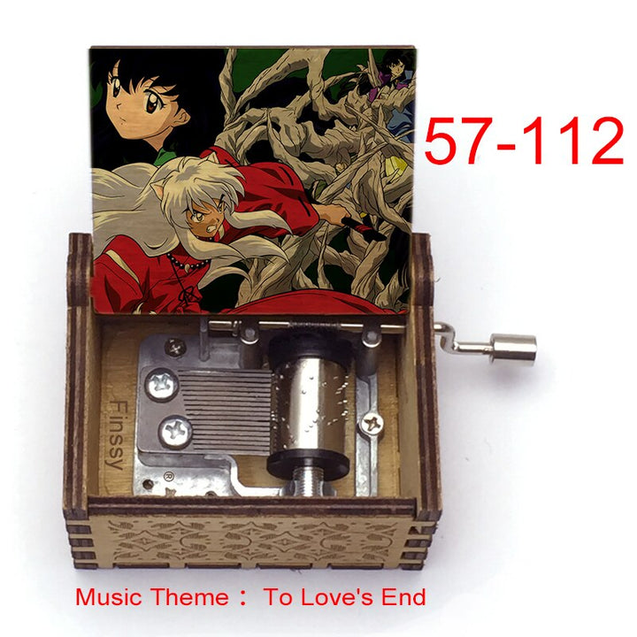 Carillon Tema musicale alla fine dell'amore anime inuyasha KAGOME Kikyo Sesshomaru Stampa carillon in legno bambini ragazzi ragazze regalo Caixa De Musica - Gufetto Brand