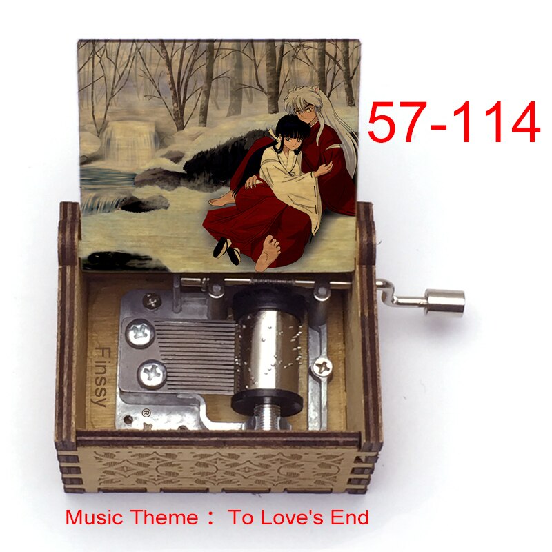 Carillon Tema musicale alla fine dell'amore anime inuyasha KAGOME Kikyo Sesshomaru Stampa carillon in legno bambini ragazzi ragazze regalo Caixa De Musica - Gufetto Brand