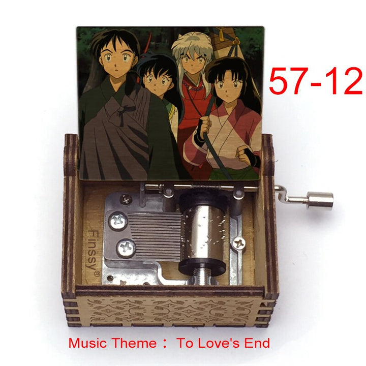Carillon Tema musicale alla fine dell'amore anime inuyasha KAGOME Kikyo Sesshomaru Stampa carillon in legno bambini ragazzi ragazze regalo Caixa De Musica - Gufetto Brand