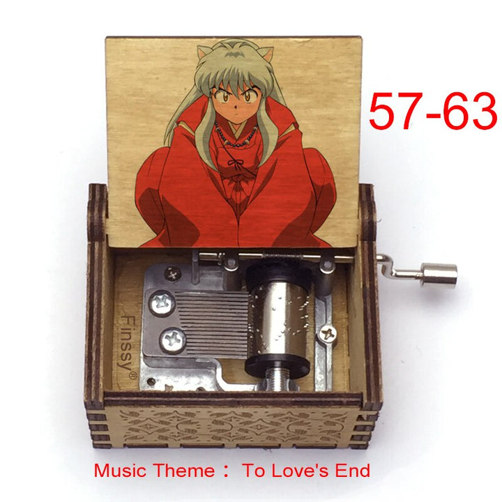 Carillon Tema musicale alla fine dell'amore anime inuyasha KAGOME Kikyo Sesshomaru Stampa carillon in legno bambini ragazzi ragazze regalo Caixa De Musica - Gufetto Brand