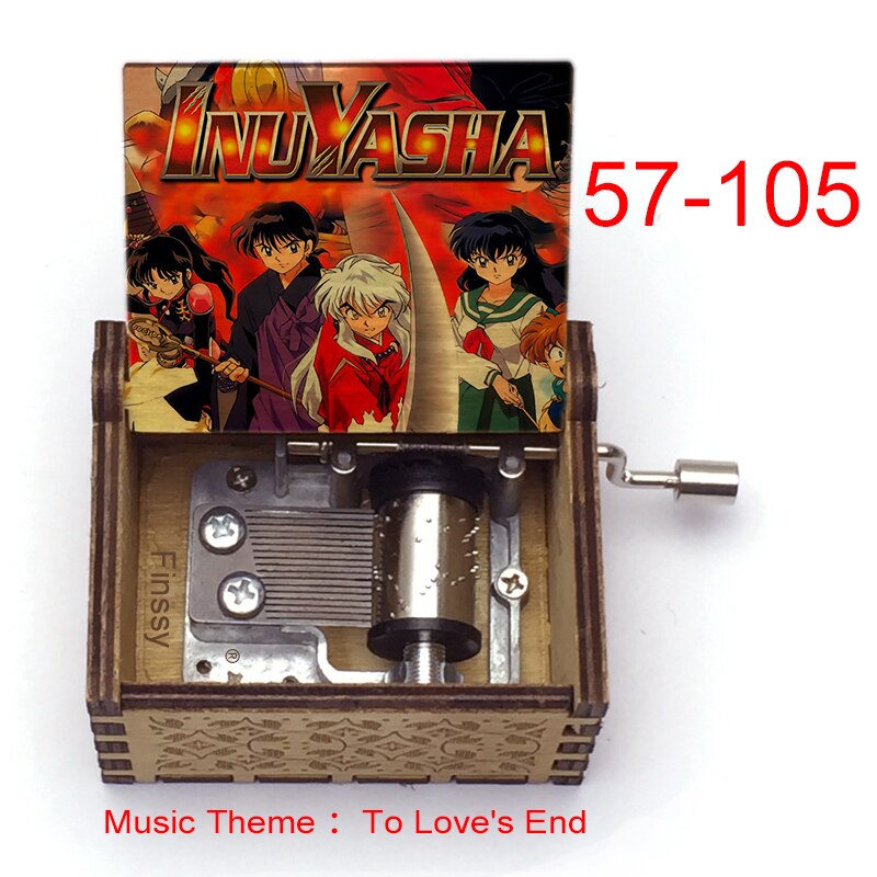 Carillon Tema musicale alla fine dell'amore anime inuyasha KAGOME Kikyo Sesshomaru Stampa carillon in legno bambini ragazzi ragazze regalo Caixa De Musica - Gufetto Brand