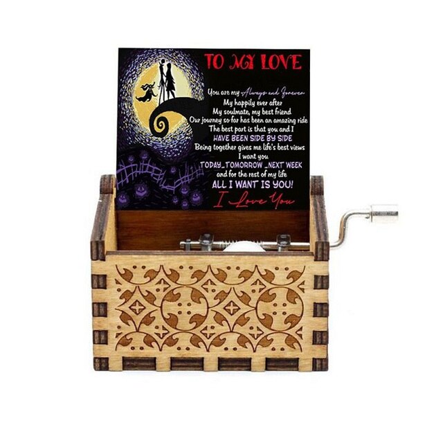 NOVITÀ Music Box QUEEN Un sacco di stili Tema di buon Natale Mano di legno Natale Compleanno Regalo di San Valentino Regalo di Capodanno - Gufetto Brand