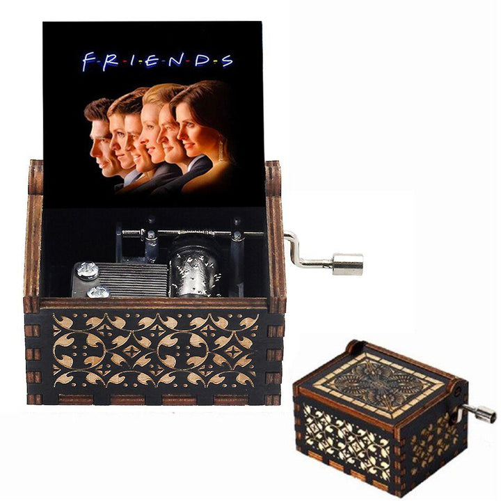 Attacking Giants Stationed Corps Music Box Bianco Blu Nero Legno You're My Sunshine The Godfather Musica Tema Regalo di compleanno - Gufetto Brand