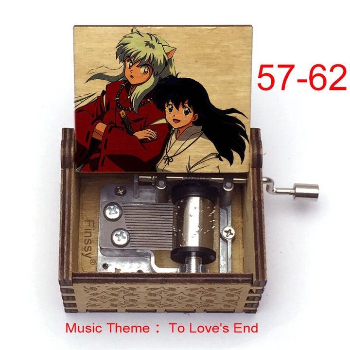 Carillon Tema musicale alla fine dell'amore anime inuyasha KAGOME Kikyo Sesshomaru Stampa carillon in legno bambini ragazzi ragazze regalo Caixa De Musica - Gufetto Brand