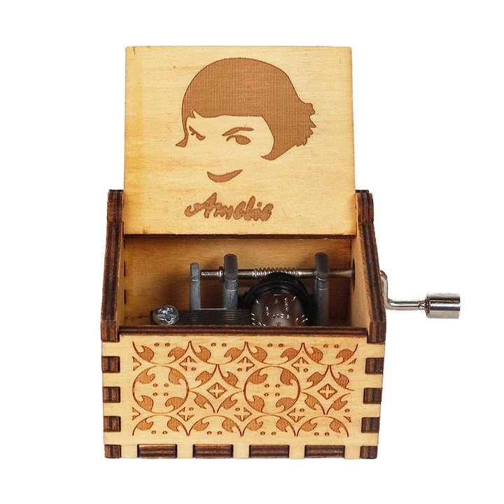 Carillon Queen a manovella in legno caldo Tema Bohemian Rhapsody Love Dad Love Mom You Are Our Sunshine compleanno Regalo di Natale - Gufetto Brand