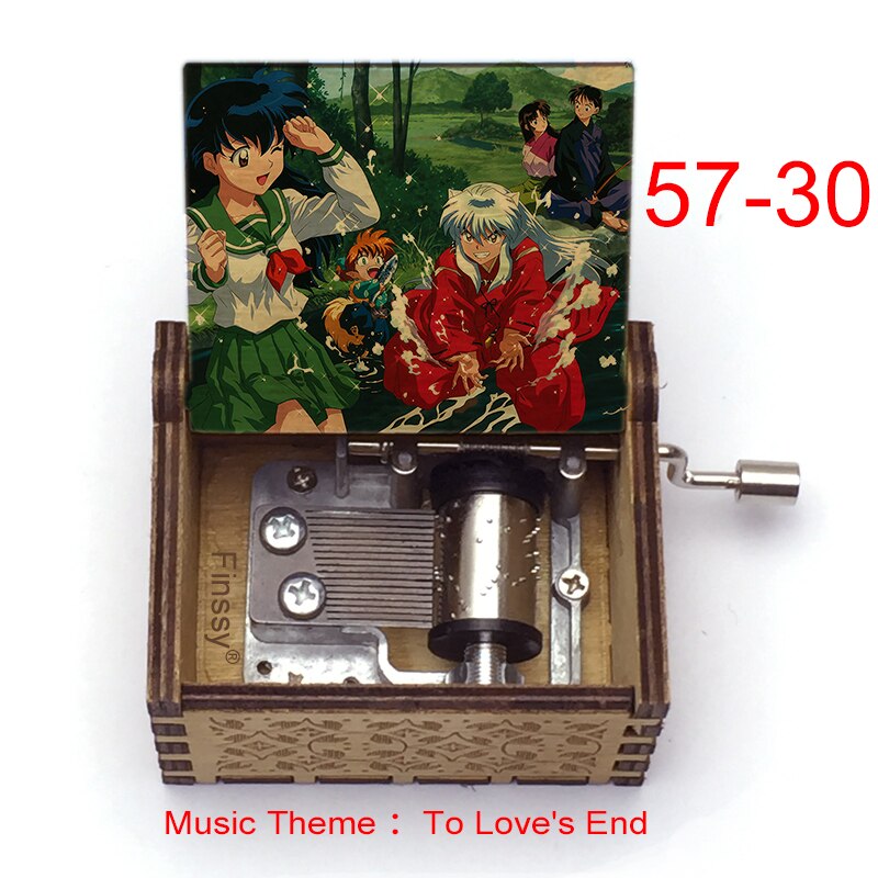 Carillon Tema musicale alla fine dell'amore anime inuyasha KAGOME Kikyo Sesshomaru Stampa carillon in legno bambini ragazzi ragazze regalo Caixa De Musica - Gufetto Brand