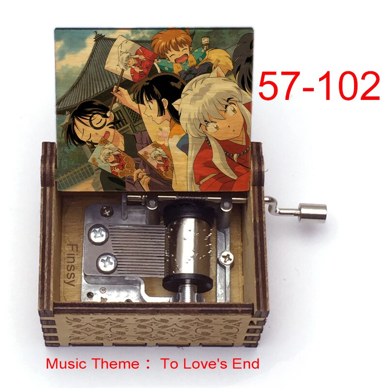Carillon Tema musicale alla fine dell'amore anime inuyasha KAGOME Kikyo Sesshomaru Stampa carillon in legno bambini ragazzi ragazze regalo Caixa De Musica - Gufetto Brand