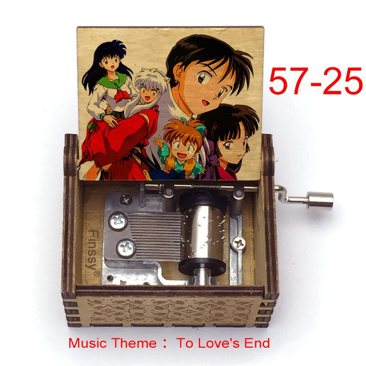 Carillon Tema musicale alla fine dell'amore anime inuyasha KAGOME Kikyo Sesshomaru Stampa carillon in legno bambini ragazzi ragazze regalo Caixa De Musica - Gufetto Brand