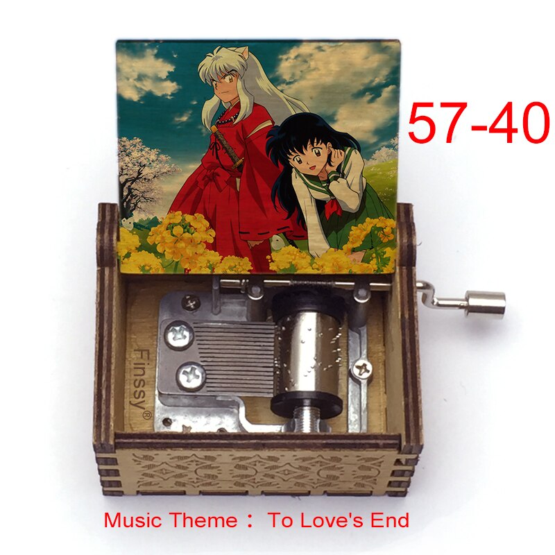 Carillon Tema musicale alla fine dell'amore anime inuyasha KAGOME Kikyo Sesshomaru Stampa carillon in legno bambini ragazzi ragazze regalo Caixa De Musica - Gufetto Brand