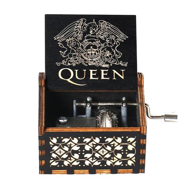 Attacking Giants Stationed Corps Music Box Bianco Blu Nero Legno You're My Sunshine The Godfather Musica Tema Regalo di compleanno - Gufetto Brand