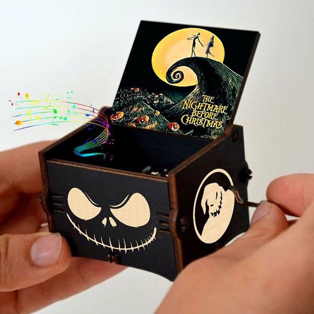 2022 Carillon in legno Jurassic Park all'ingrosso Un sacco di temi Buon Natale My Heart Will Go On Queen Compleanno Regalo di Halloween - Gufetto Brand