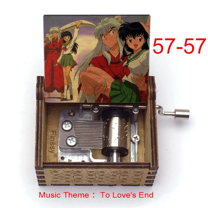 Carillon Tema musicale alla fine dell'amore anime inuyasha KAGOME Kikyo Sesshomaru Stampa carillon in legno bambini ragazzi ragazze regalo Caixa De Musica - Gufetto Brand
