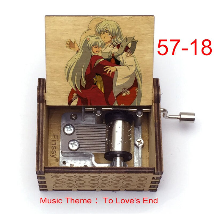 Carillon Tema musicale alla fine dell'amore anime inuyasha KAGOME Kikyo Sesshomaru Stampa carillon in legno bambini ragazzi ragazze regalo Caixa De Musica - Gufetto Brand