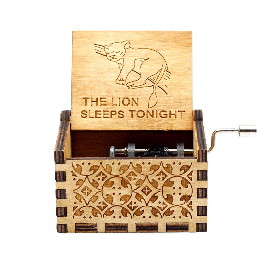 Carillon Queen a manovella in legno caldo Tema Bohemian Rhapsody Love Dad Love Mom You Are Our Sunshine compleanno Regalo di Natale - Gufetto Brand