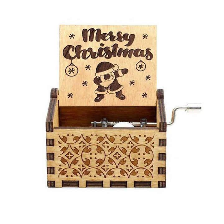NOVITÀ Music Box QUEEN Un sacco di stili Tema di buon Natale Mano di legno Natale Compleanno Regalo di San Valentino Regalo di Capodanno - Gufetto Brand