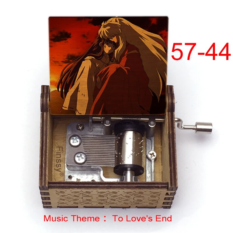 Carillon Tema musicale alla fine dell'amore anime inuyasha KAGOME Kikyo Sesshomaru Stampa carillon in legno bambini ragazzi ragazze regalo Caixa De Musica - Gufetto Brand