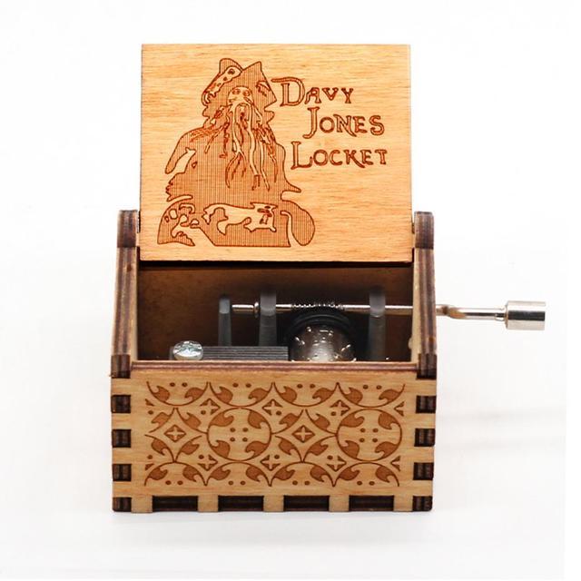 Attacking Giants Stationed Corps Music Box Bianco Blu Nero Legno You're My Sunshine The Godfather Musica Tema Regalo di compleanno - Gufetto Brand