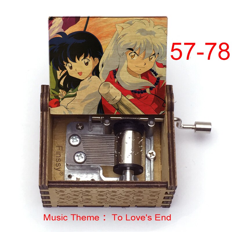 Carillon Tema musicale alla fine dell'amore anime inuyasha KAGOME Kikyo Sesshomaru Stampa carillon in legno bambini ragazzi ragazze regalo Caixa De Musica - Gufetto Brand