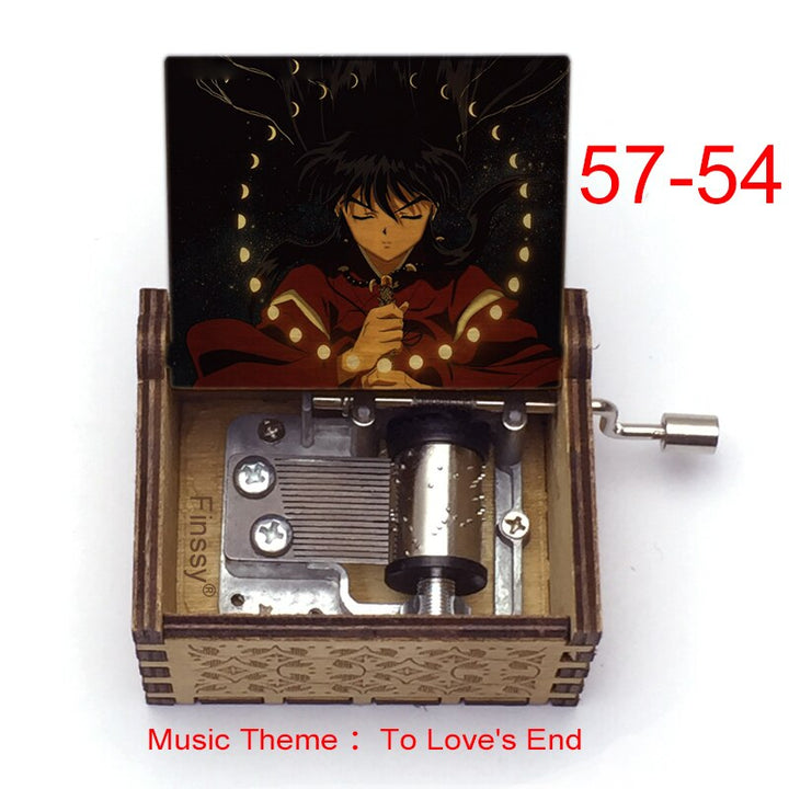 Carillon Tema musicale alla fine dell'amore anime inuyasha KAGOME Kikyo Sesshomaru Stampa carillon in legno bambini ragazzi ragazze regalo Caixa De Musica - Gufetto Brand