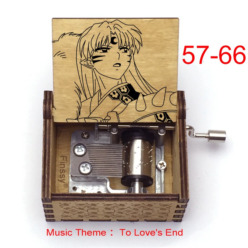 Carillon Tema musicale alla fine dell'amore anime inuyasha KAGOME Kikyo Sesshomaru Stampa carillon in legno bambini ragazzi ragazze regalo Caixa De Musica - Gufetto Brand