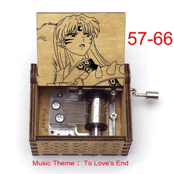Carillon Tema musicale alla fine dell'amore anime inuyasha KAGOME Kikyo Sesshomaru Stampa carillon in legno bambini ragazzi ragazze regalo Caixa De Musica - Gufetto Brand