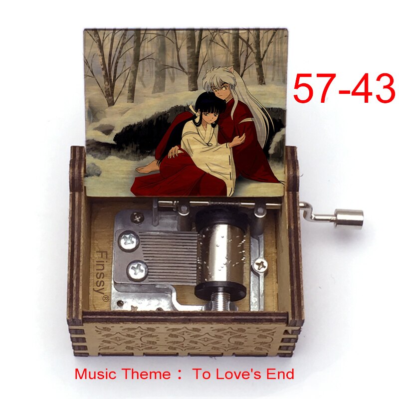 Carillon Tema musicale alla fine dell'amore anime inuyasha KAGOME Kikyo Sesshomaru Stampa carillon in legno bambini ragazzi ragazze regalo Caixa De Musica - Gufetto Brand