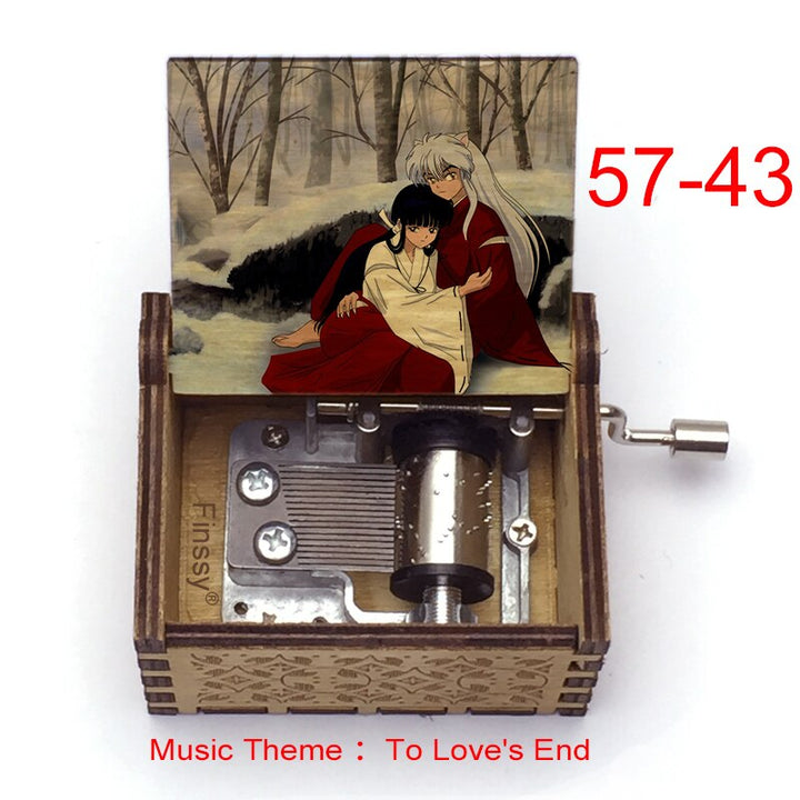 Carillon Tema musicale alla fine dell'amore anime inuyasha KAGOME Kikyo Sesshomaru Stampa carillon in legno bambini ragazzi ragazze regalo Caixa De Musica - Gufetto Brand