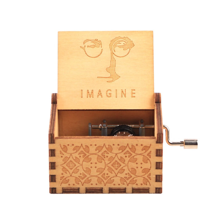 NOVITÀ Music Box QUEEN Un sacco di stili Tema di buon Natale Mano di legno Natale Compleanno Regalo di San Valentino Regalo di Capodanno - Gufetto Brand