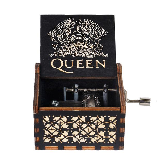 New Attack on Titan Queen Music Box Manovelle in legno intagliato antico Power Game Crossing Rainbow Regali di compleanno di Natale - Gufetto Brand