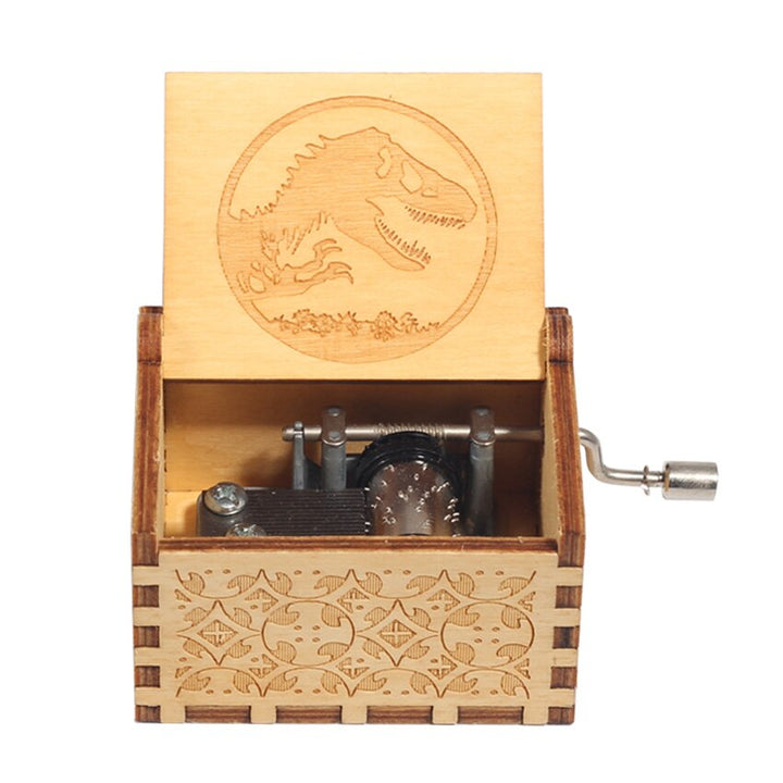 2022 Carillon in legno Jurassic Park all'ingrosso Un sacco di temi Buon Natale My Heart Will Go On Queen Compleanno Regalo di Halloween - Gufetto Brand