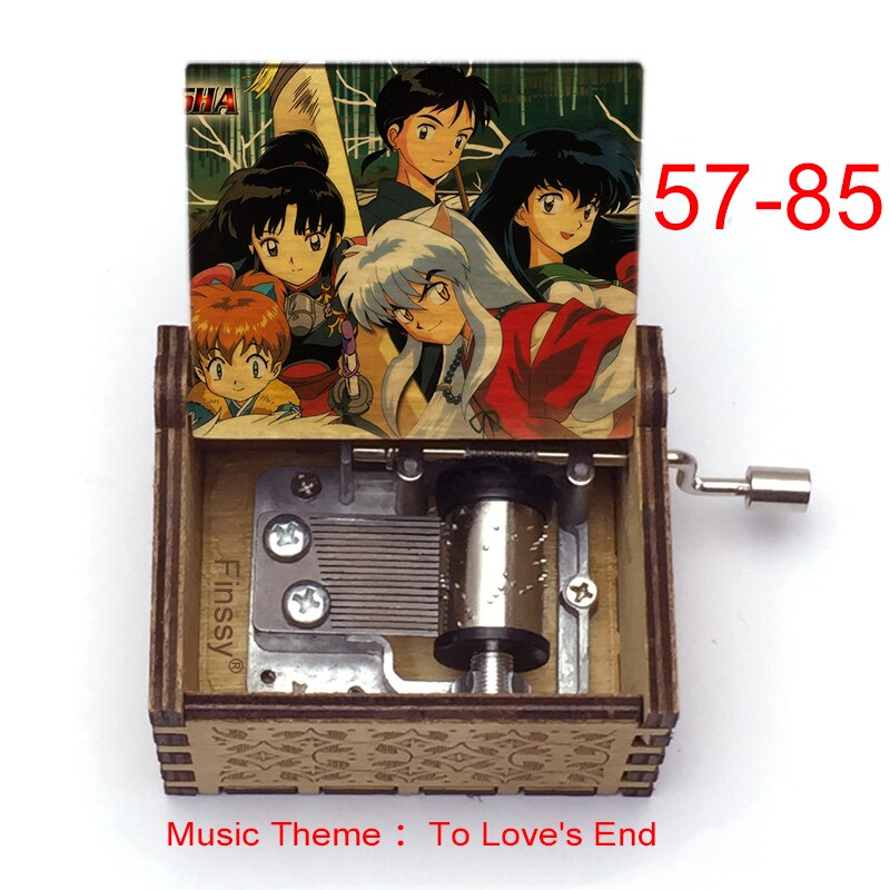 Carillon Tema musicale alla fine dell'amore anime inuyasha KAGOME Kikyo Sesshomaru Stampa carillon in legno bambini ragazzi ragazze regalo Caixa De Musica - Gufetto Brand