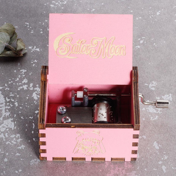 Attacking Giants Stationed Corps Music Box Bianco Blu Nero Legno You're My Sunshine The Godfather Musica Tema Regalo di compleanno - Gufetto Brand