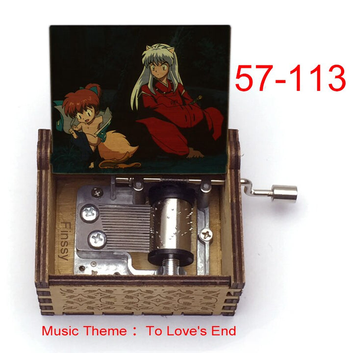 Carillon Tema musicale alla fine dell'amore anime inuyasha KAGOME Kikyo Sesshomaru Stampa carillon in legno bambini ragazzi ragazze regalo Caixa De Musica - Gufetto Brand