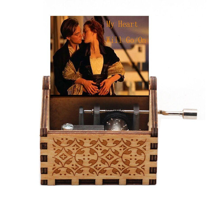 Attacking Giants Stationed Corps Music Box Bianco Blu Nero Legno You're My Sunshine The Godfather Musica Tema Regalo di compleanno - Gufetto Brand