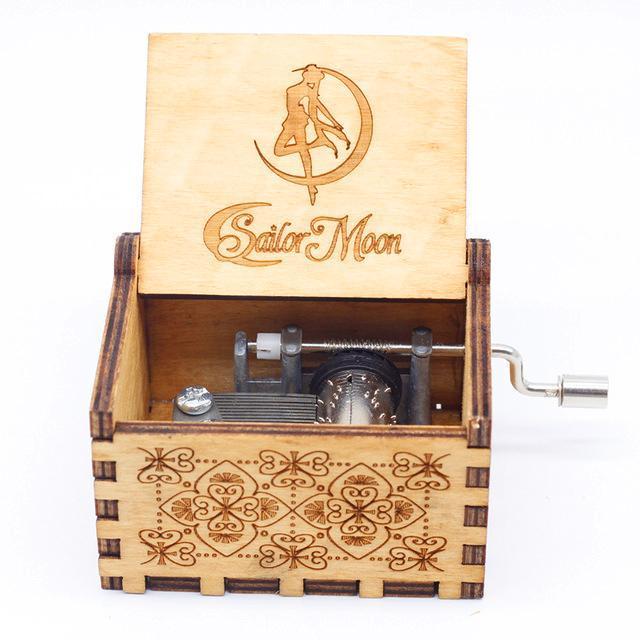 Attacking Giants Stationed Corps Music Box Bianco Blu Nero Legno You're My Sunshine The Godfather Musica Tema Regalo di compleanno - Gufetto Brand