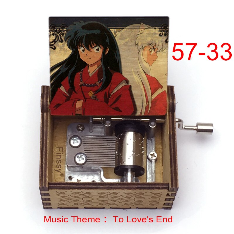 Carillon Tema musicale alla fine dell'amore anime inuyasha KAGOME Kikyo Sesshomaru Stampa carillon in legno bambini ragazzi ragazze regalo Caixa De Musica - Gufetto Brand