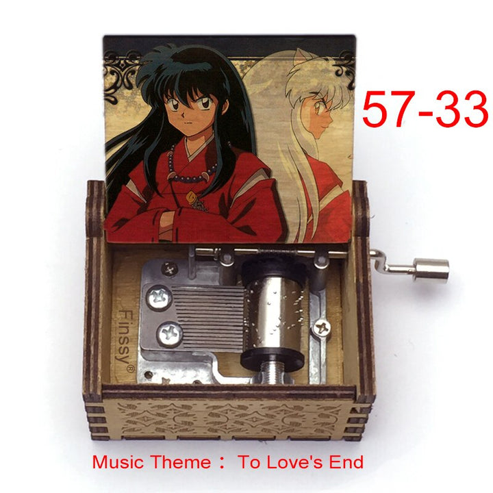 Carillon Tema musicale alla fine dell'amore anime inuyasha KAGOME Kikyo Sesshomaru Stampa carillon in legno bambini ragazzi ragazze regalo Caixa De Musica - Gufetto Brand