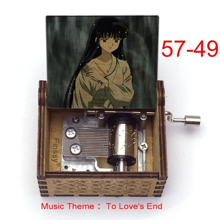Carillon Tema musicale alla fine dell'amore anime inuyasha KAGOME Kikyo Sesshomaru Stampa carillon in legno bambini ragazzi ragazze regalo Caixa De Musica - Gufetto Brand
