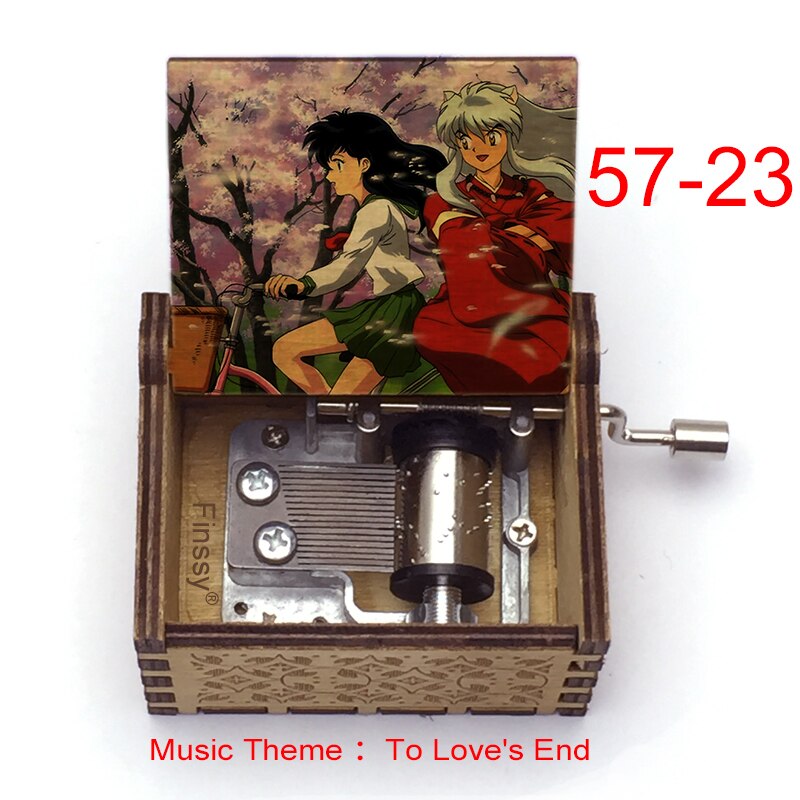 Carillon Tema musicale alla fine dell'amore anime inuyasha KAGOME Kikyo Sesshomaru Stampa carillon in legno bambini ragazzi ragazze regalo Caixa De Musica - Gufetto Brand