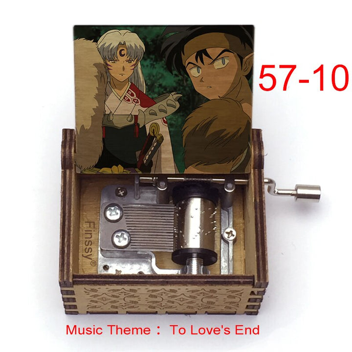 Carillon Tema musicale alla fine dell'amore anime inuyasha KAGOME Kikyo Sesshomaru Stampa carillon in legno bambini ragazzi ragazze regalo Caixa De Musica - Gufetto Brand