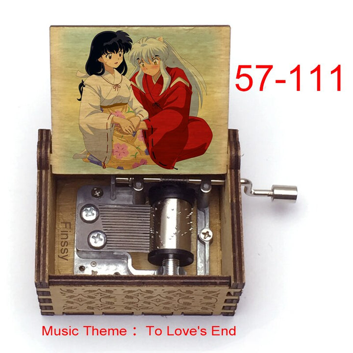 Carillon Tema musicale alla fine dell'amore anime inuyasha KAGOME Kikyo Sesshomaru Stampa carillon in legno bambini ragazzi ragazze regalo Caixa De Musica - Gufetto Brand