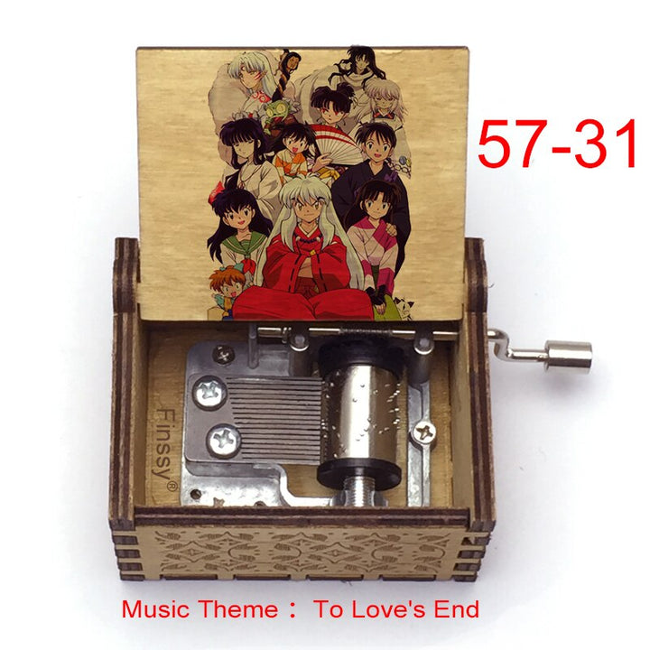 Carillon Tema musicale alla fine dell'amore anime inuyasha KAGOME Kikyo Sesshomaru Stampa carillon in legno bambini ragazzi ragazze regalo Caixa De Musica - Gufetto Brand